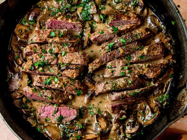 Skirt Steak in Marsala Marinade