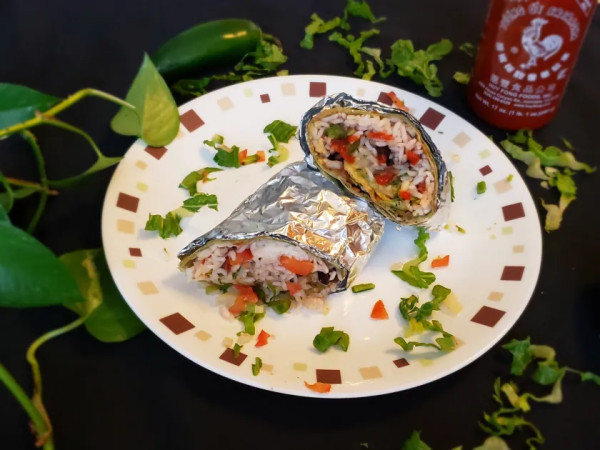 Burritos Bursting with Veggies