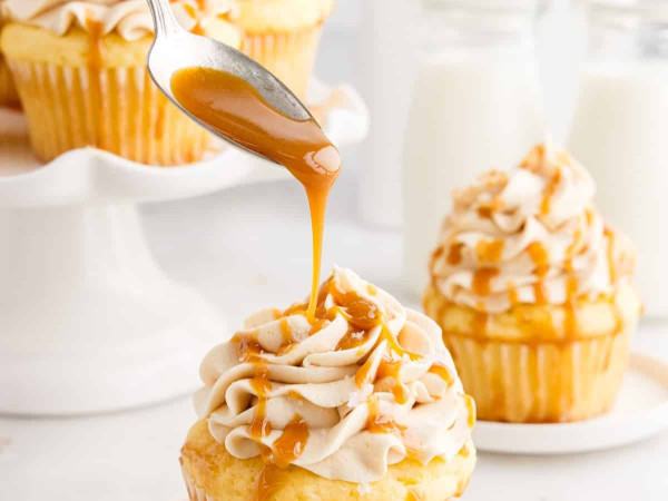 SPAM® Cupcakes Topped with Irresistible Salted Caramel Frosting