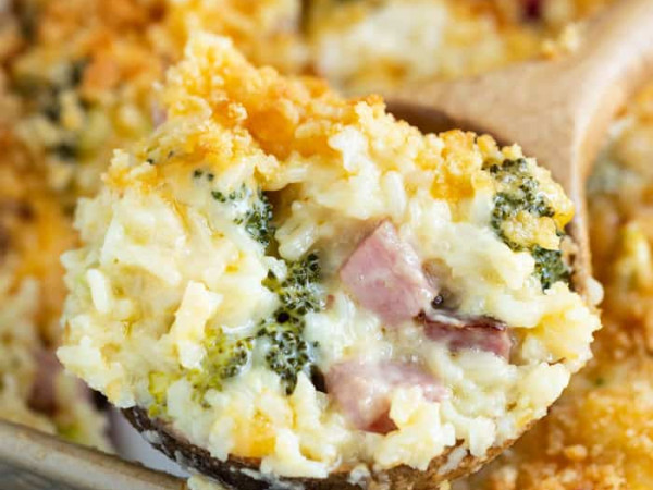 Rice, Ham, and Broccoli Bake
