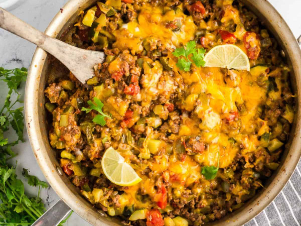 One-Pan Skillet Zucchini Bake