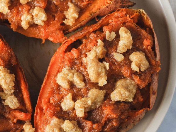 Vegan Sweet Potatoes, Twice-Baked to Perfection