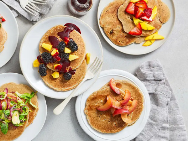 Flavorful Spiced Pancakes Made with Whole Wheat