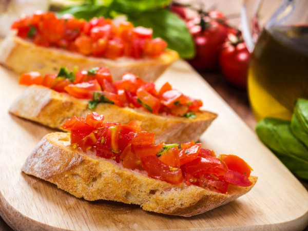 Bruschetta with Heirloom Tomatoes