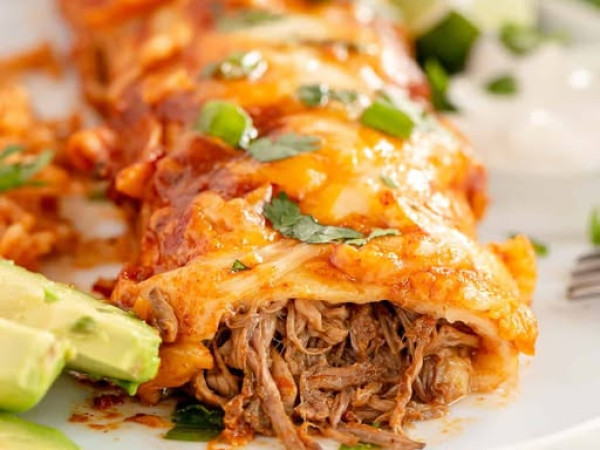 Tequila-Infused Slow-Cooked Beef Enchiladas