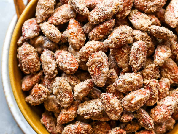 Pecans and Almonds Roasted with Cinnamon