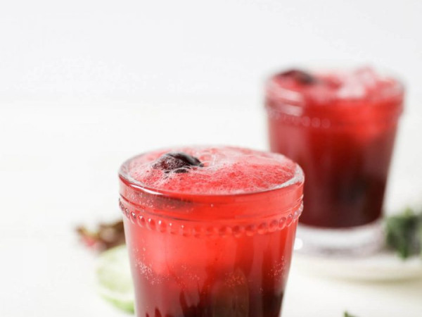 Basil-Infused Cherry Lime Smoothie