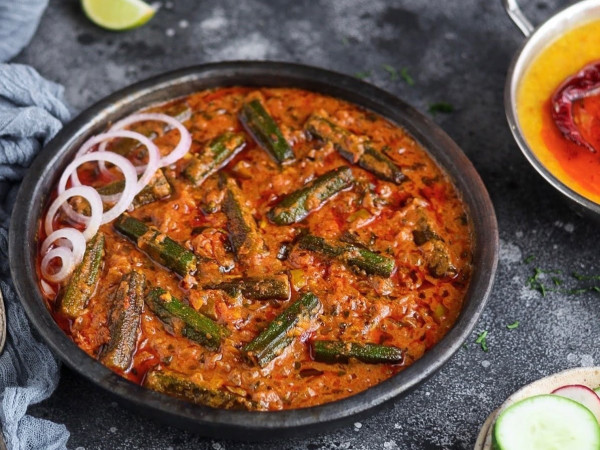 Bhindi Curry with Potatoes from South India
