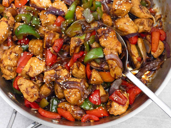 Sautéed Chicken with Bell Peppers