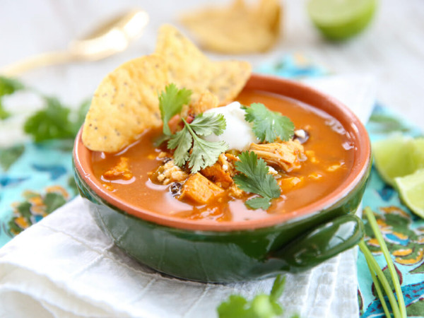 Quick Pressure Cooker Tortilla Soup