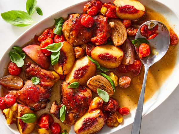 Ginger-Peach Marinated Grilled Chicken