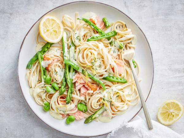 Salmon and Lemon Pasta Dish