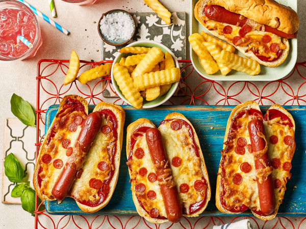 Air-Fried Pizza Hot Dogs