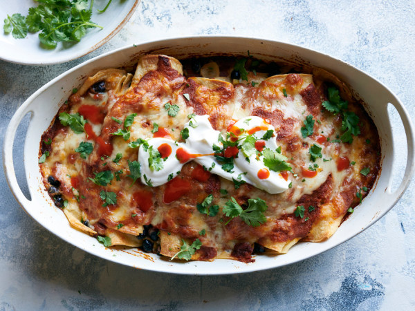 Vegetarian Stuffed Enchiladas