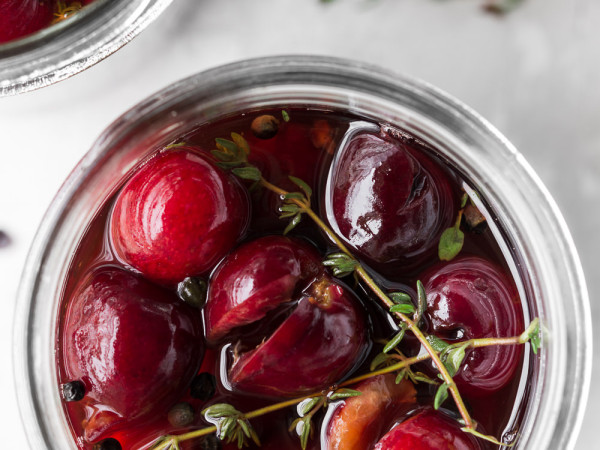 Pickled Sour Cherries