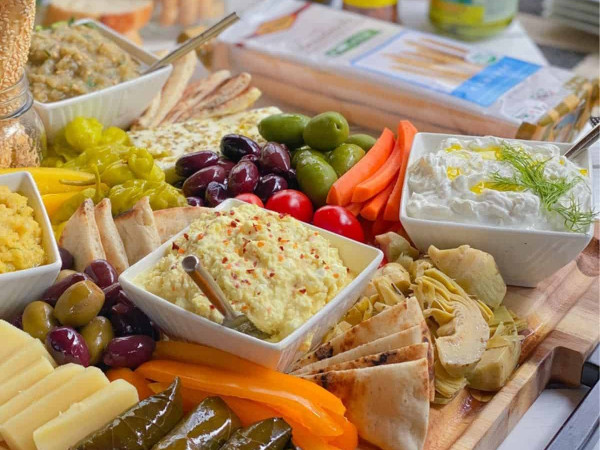 Greek-Inspired Appetizer Spread