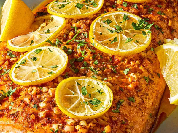 Garlic and Lemon-Infused Salmon