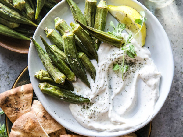 Grilled Okra with a Zesty Lemon Twist