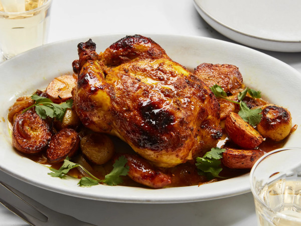 Cornish Game Hens with Greek Yogurt Marinade