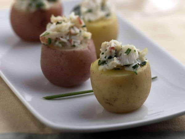 Potato Bites Filled with Crab