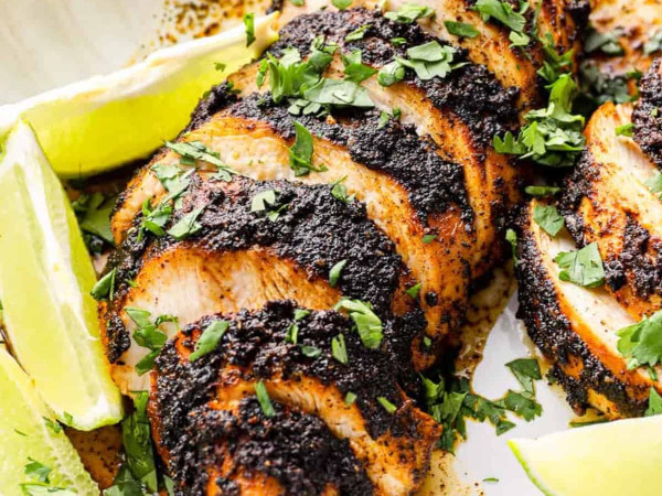 Quick Lemon and Herb-Spiced Blackened Chicken