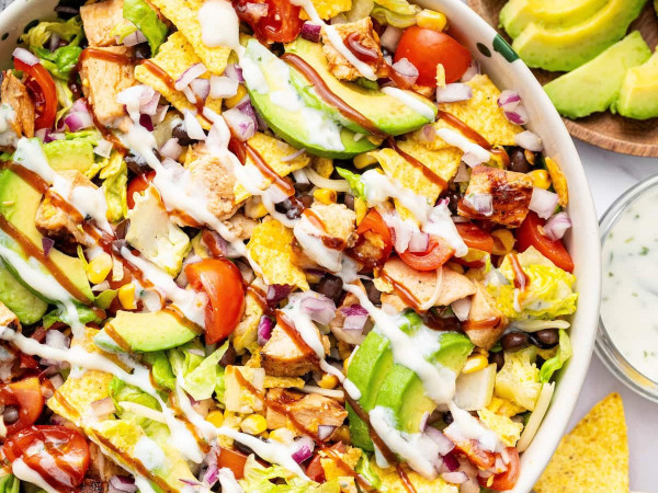 BBQ Chicken Salad with a Zesty Lemon Twist