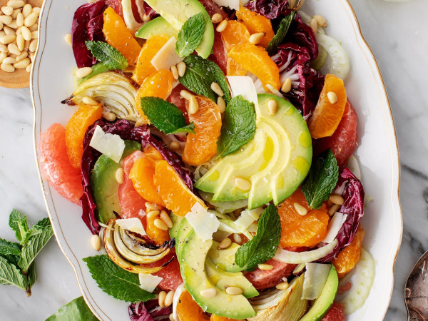 Citrusy Fennel, Grapefruit, and Apple Salad