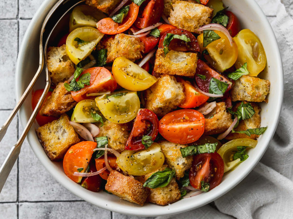 Tomato and Basil Bread Salad