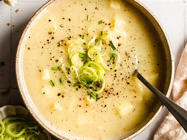 Lightened Potato and Leek Soup