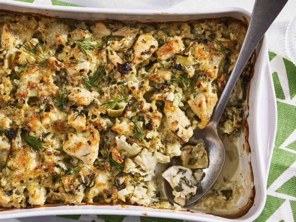 Casserole with Chicken and Artichokes