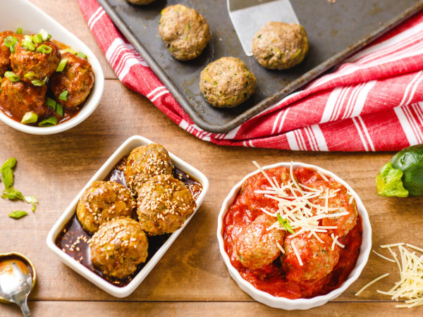 Healthy Meatballs Made with Zucchini