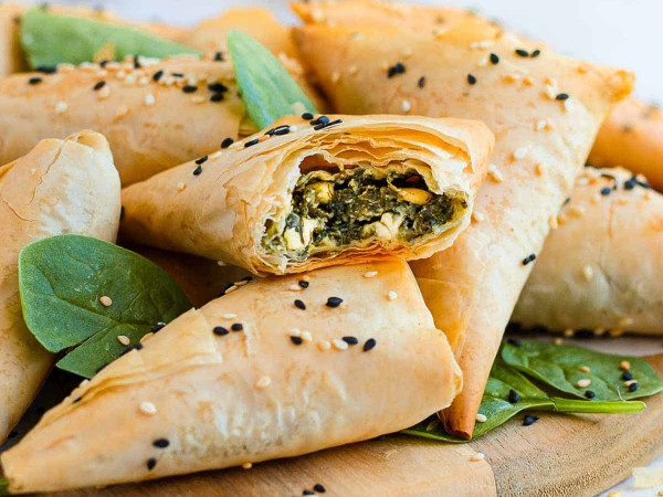 Savory Spinach Triangles