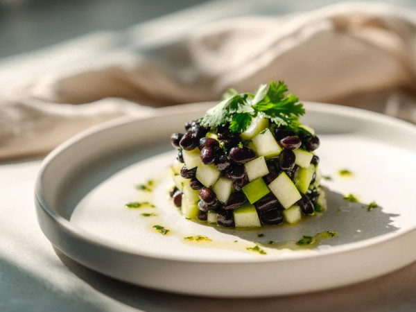 Granny Smith Apple and Black Bean Salad