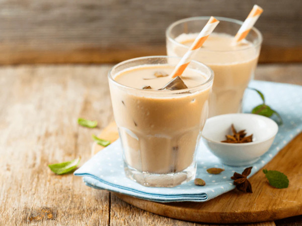 Two Servings of Low-Carb Paleo Coconut Dirty Chai Latte (Dairy-Free)