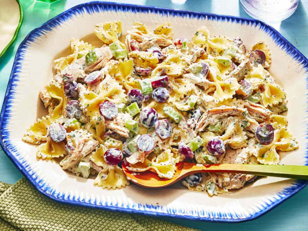Lemon and Poppy Seed Chicken Pasta Salad