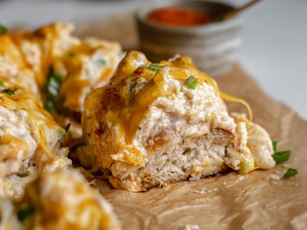 Pretzel with Crab and Jack Cheese