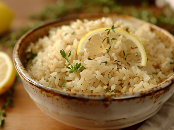Lemon-Flavor Rice with Thyme