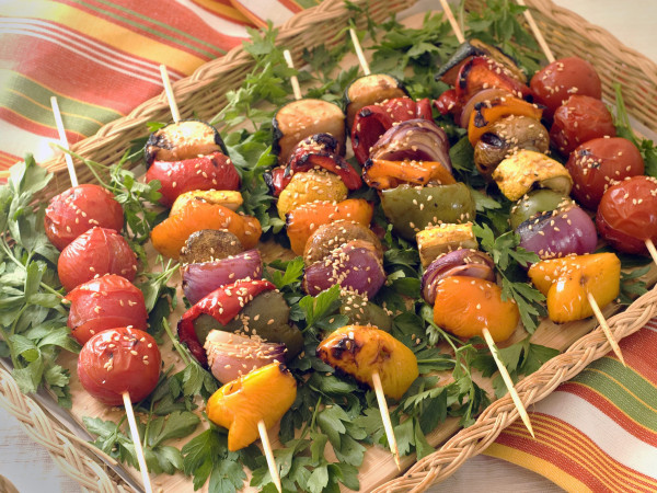 Teriyaki-Glazed Grilled Veggies