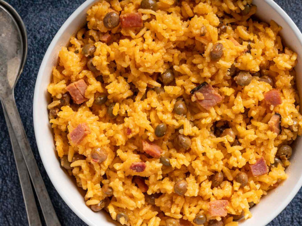 Classic Puerto Rican Rice and Beans Dish (Arroz con Gandules)