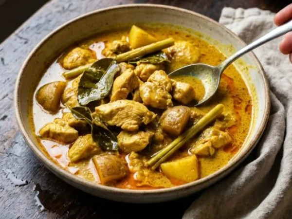 Chicken and Potato Curry with a Hint of Lemongrass