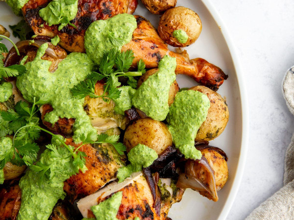 Chicken with Zhug Sauce