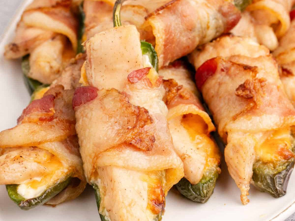 Bacon-Wrapped Chicken Filled with Jalapeno Popper Goodness