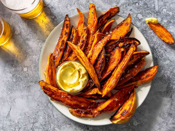 Crispy Baked Sweet Potato Slices