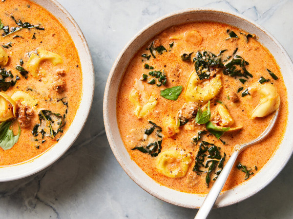 Ham, Bean, and Tortellini Soup with a Creamy Twist