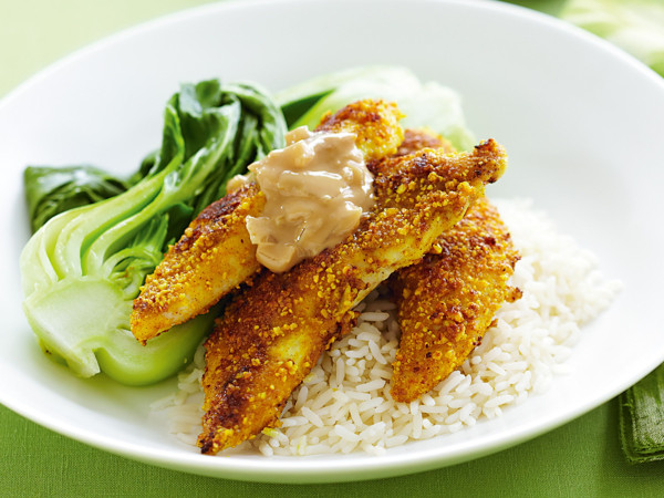 Peanut-Crusted Cilantro Chicken
