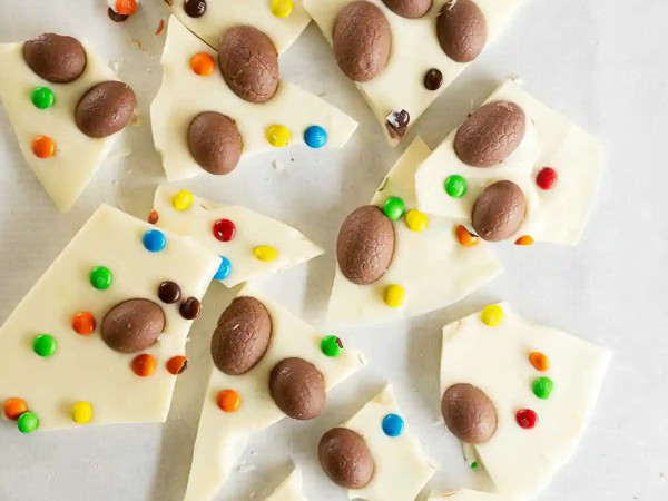 White Chocolate Bark for Easter Bunnies