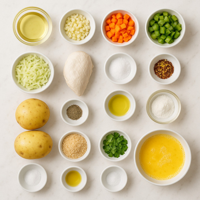 Chicken Patty with a Chinese Twist ingredients