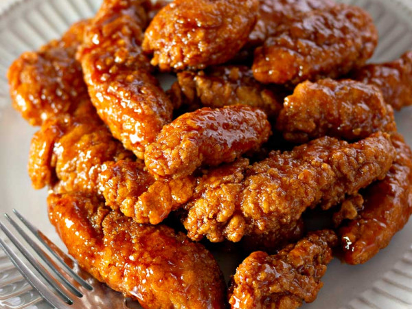 Crispy Air Fryer BBQ Chicken Strips