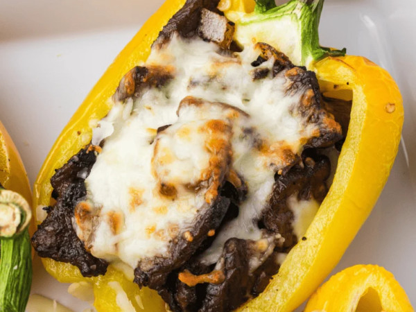 Instant Pot® Peppers Filled with Philly Cheesesteak