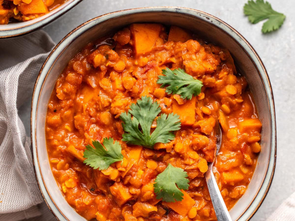 Sweet Potato & Red Lentil Stew